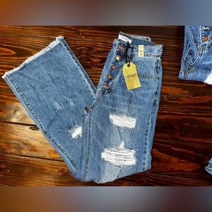 COPY - COPY - Women's Blue Distressed Jeans